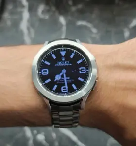 galaxy watchのウォッチフェイスをロレックス化設定手順