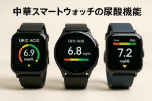 中華スマートウォッチの尿酸機能