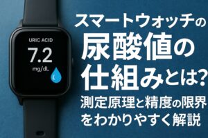 スマートウォッチの尿酸値の仕組みとは？測定原理と精度の限界をわかりやすく解説