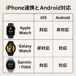 iPhone連携とAndroid対応