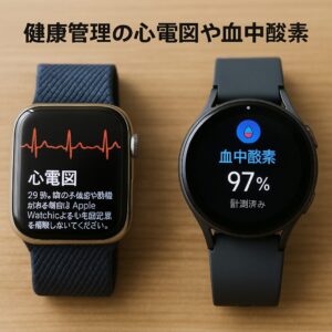 健康管理の心電図や血中酸素