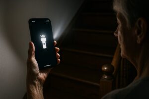 Galaxy Watchの懐中電灯操作