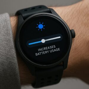 明るさ調整とバッテリー消耗