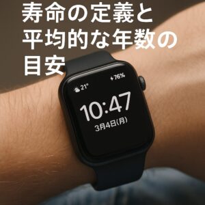 寿命の定義と平均的な年数の目安