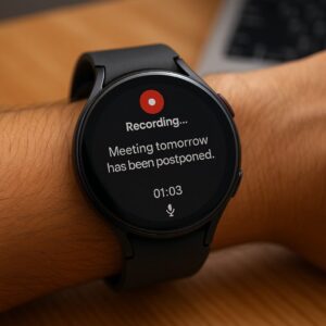 Galaxy Watchの文字起こし対応