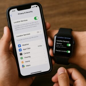 位置情報サービスの設定確認