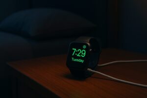 ナイトスタンドモード中の充電マーク