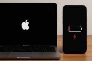 赤い稲妻と時間だけの画面対処