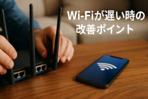 WiFiが遅い時の改善ポイント