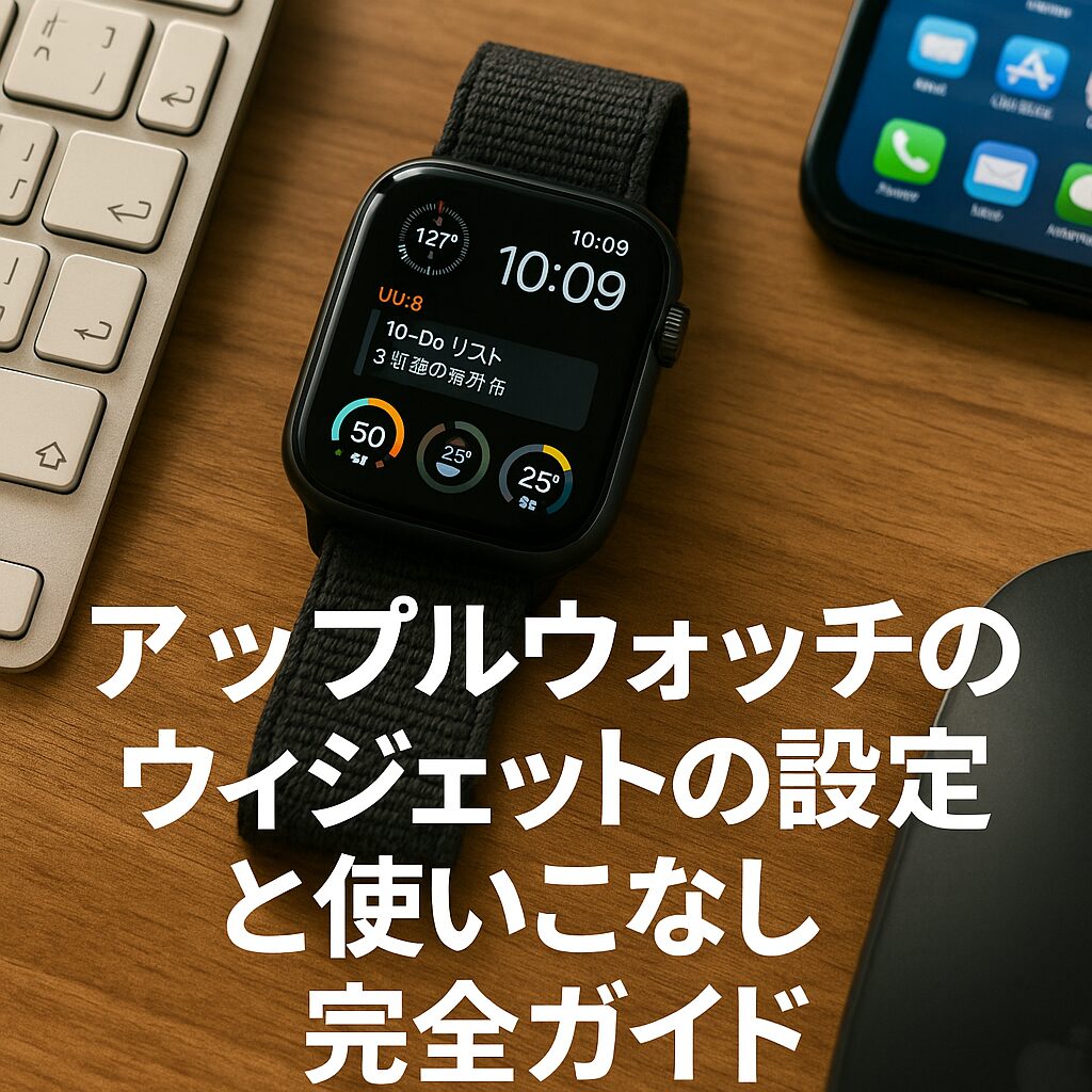 アップルウォッチのウィジェットの設定と使いこなし完全ガイド
