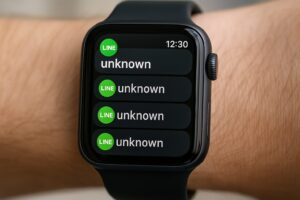 全員unknownのApple Watch LINE表示