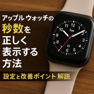 アップルウォッチの秒数を正しく表示する方法｜設定と改善ポイント解説
