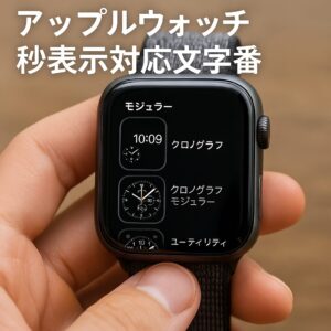 アップルウォッチ秒表示対応文字盤