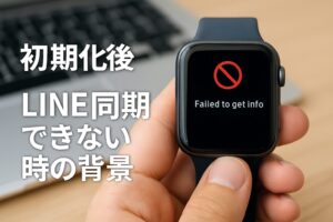 初期化後LINE同期できない時の背景
