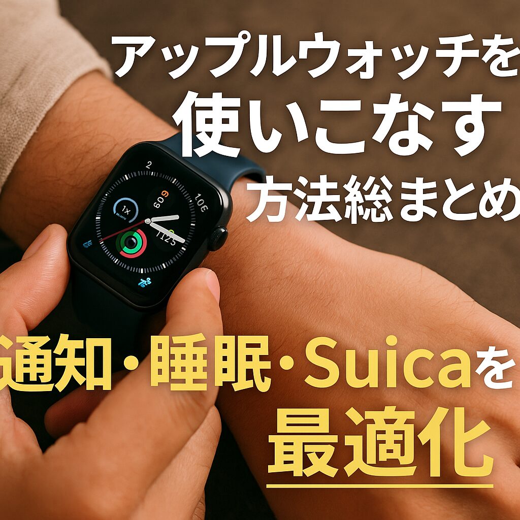 アップルウォッチを使いこなす方法総まとめ｜通知・睡眠・Suicaを最適化