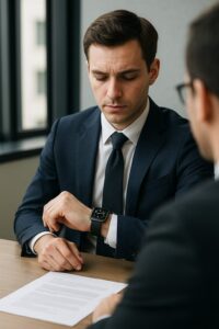 アップルウォッチをスーツで使うときの就活・面接