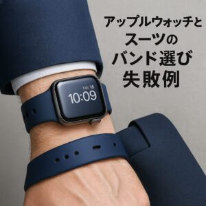 アップルウォッチとスーツのバンド選び失敗例