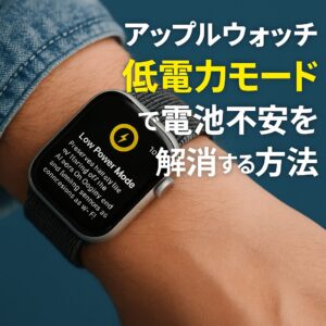 アップルウォッチの低電力モード活用で電池不安を解消する方法