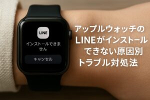 アップルウォッチのLINEがインストールできない原因別トラブル対処法