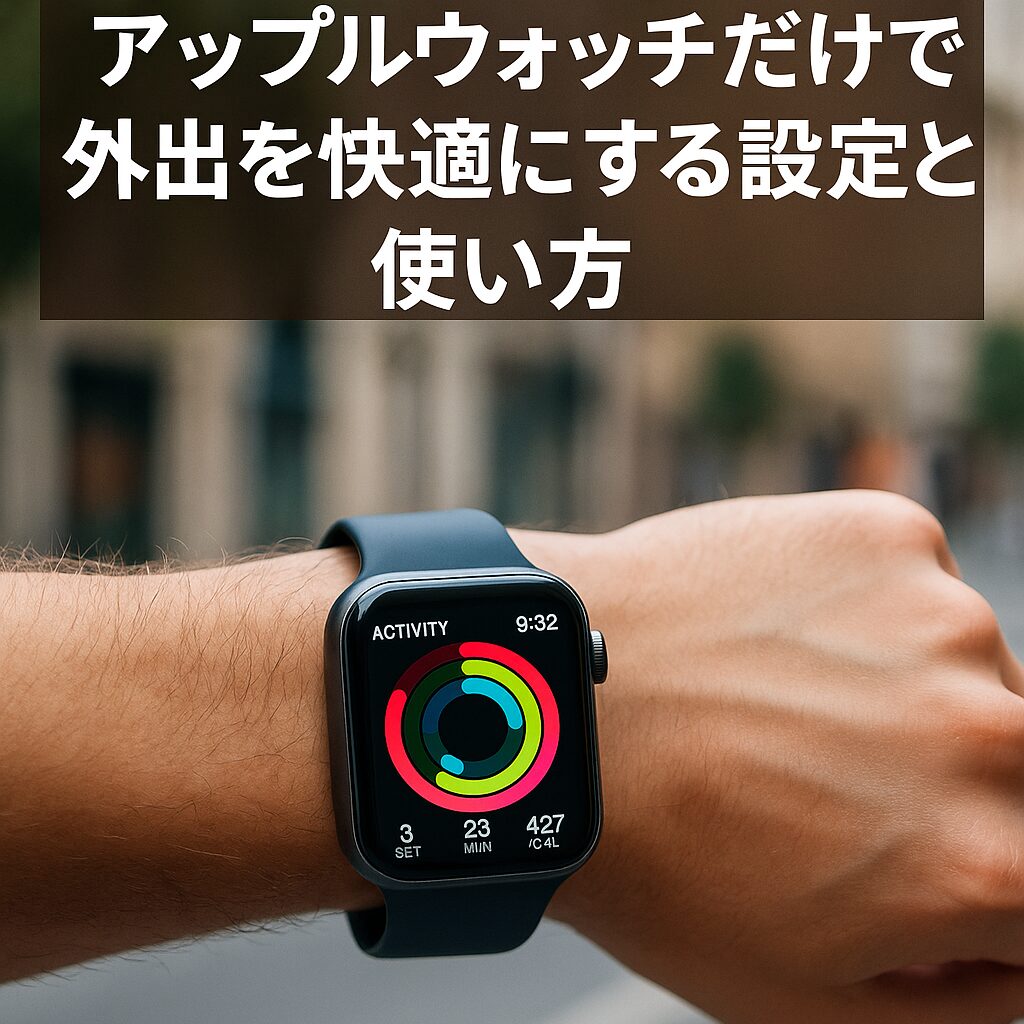 アップルウォッチだけで外出を快適にする設定と使い方