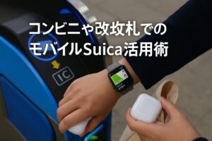 コンビニや改札でのモバイルSuica活用術