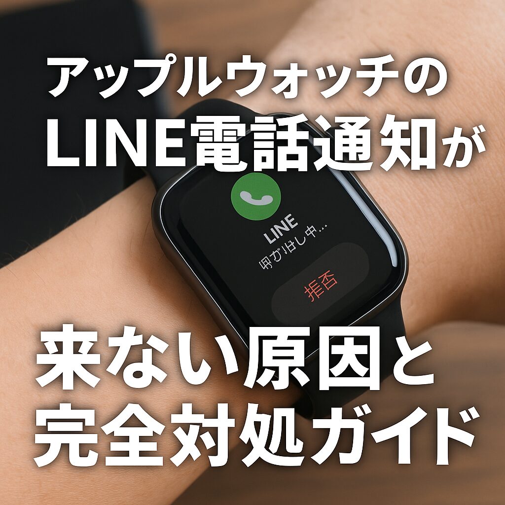 アップルウォッチのLINE電話通知が来ない原因と完全対処ガイド