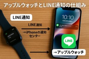 アップルウォッチとLINE通知の仕組み