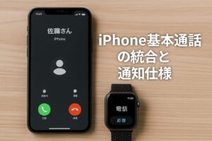 iPhone基本通話の統合と通知仕様