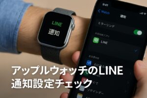 アップルウォッチのLINE通知設定チェック