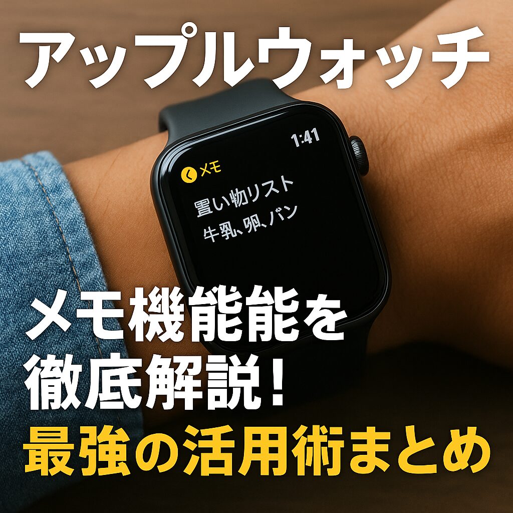アップルウォッチのメモ機能を徹底解説！最強の活用術まとめ