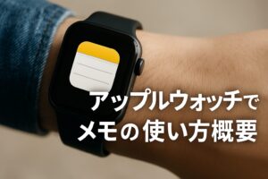 アップルウォッチでメモ使い方概要