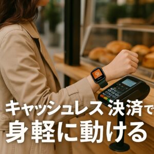 キャッシュレス決済で身軽に動ける