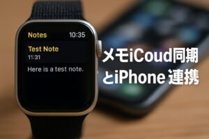 メモiCloud同期とiPhone連携