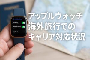アップルウォッチ海外旅行でのキャリア対応状況