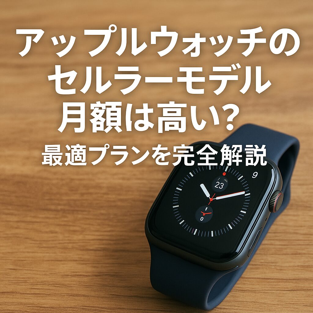 アップルウォッチのセルラーモデル月額は高い？最適プランを完全解説