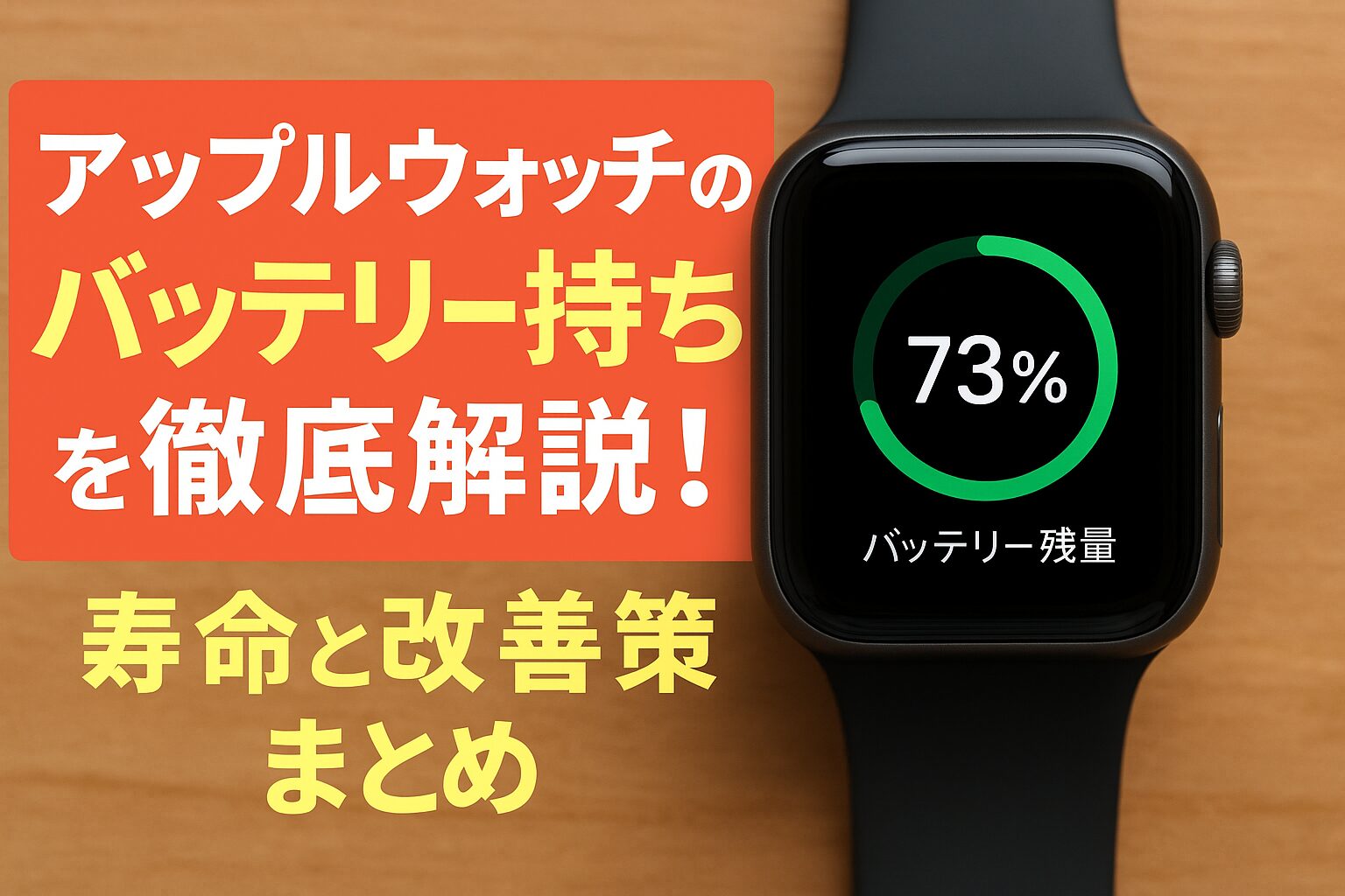 アップルウォッチのバッテリー持ちを徹底解説！寿命と改善策まとめ