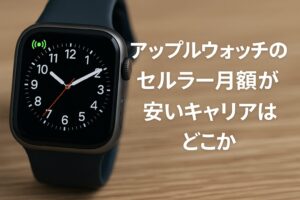 アップルウォッチのセルラー月額が安いキャリアはどこか