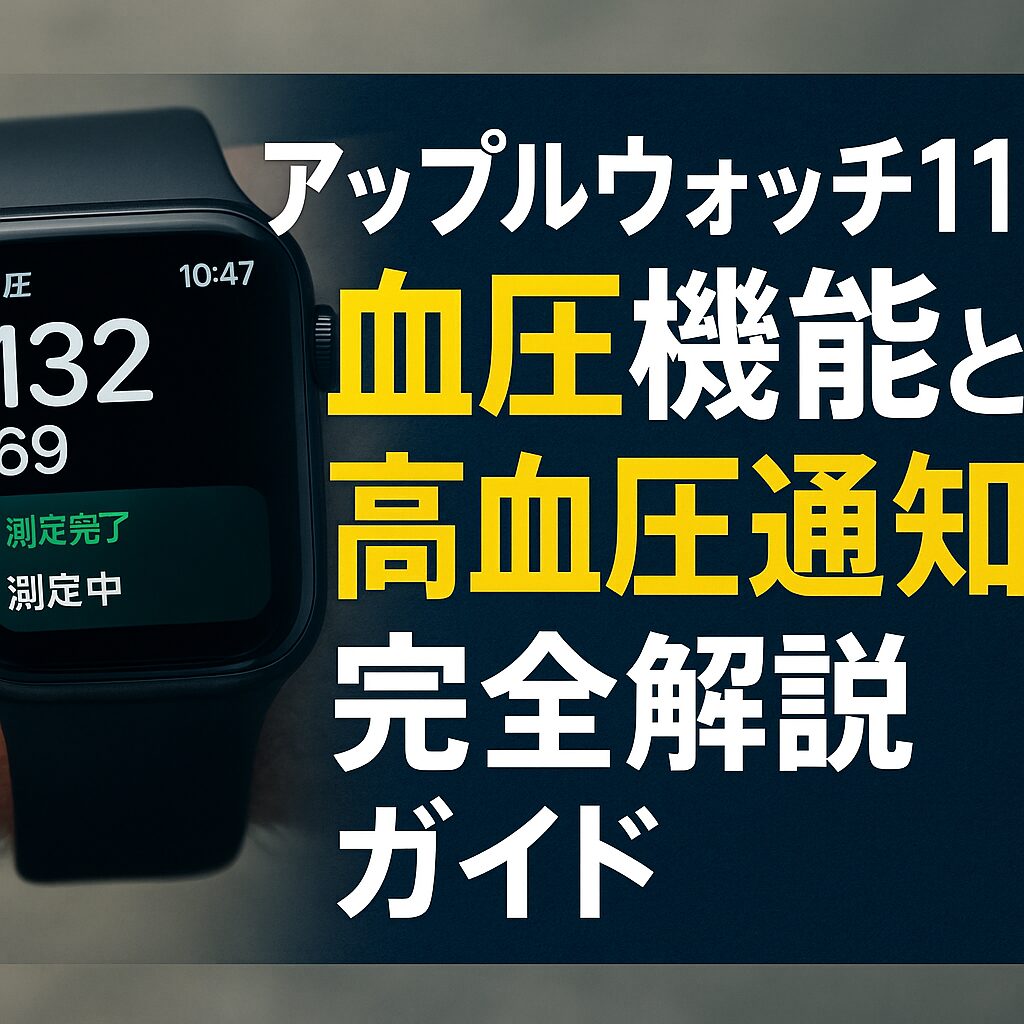 アップルウォッチ11の血圧機能と高血圧通知を完全解説ガイド