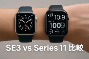 アップルウォッチSE3とSeries11比較