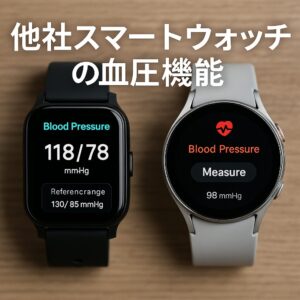 他社スマートウォッチの血圧機能