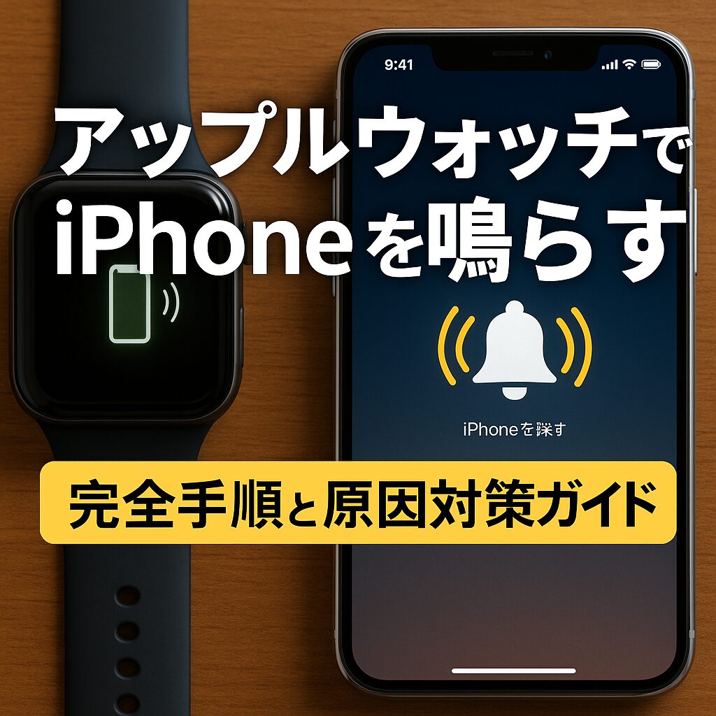 アップルウォッチでiPhoneを鳴らす完全手順と原因対策ガイド