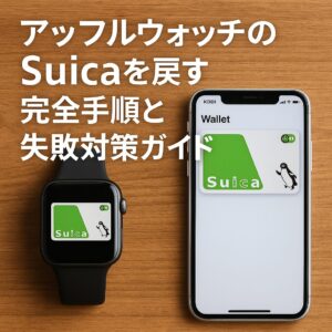 アップルウォッチのSuicaを戻す完全手順と失敗対策ガイド