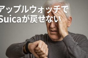 アップルウォッチでSuicaが戻せない