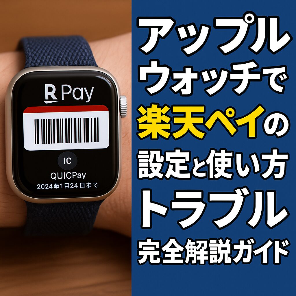 アップルウォッチで楽天ペイの設定と使い方トラブル完全解説ガイド