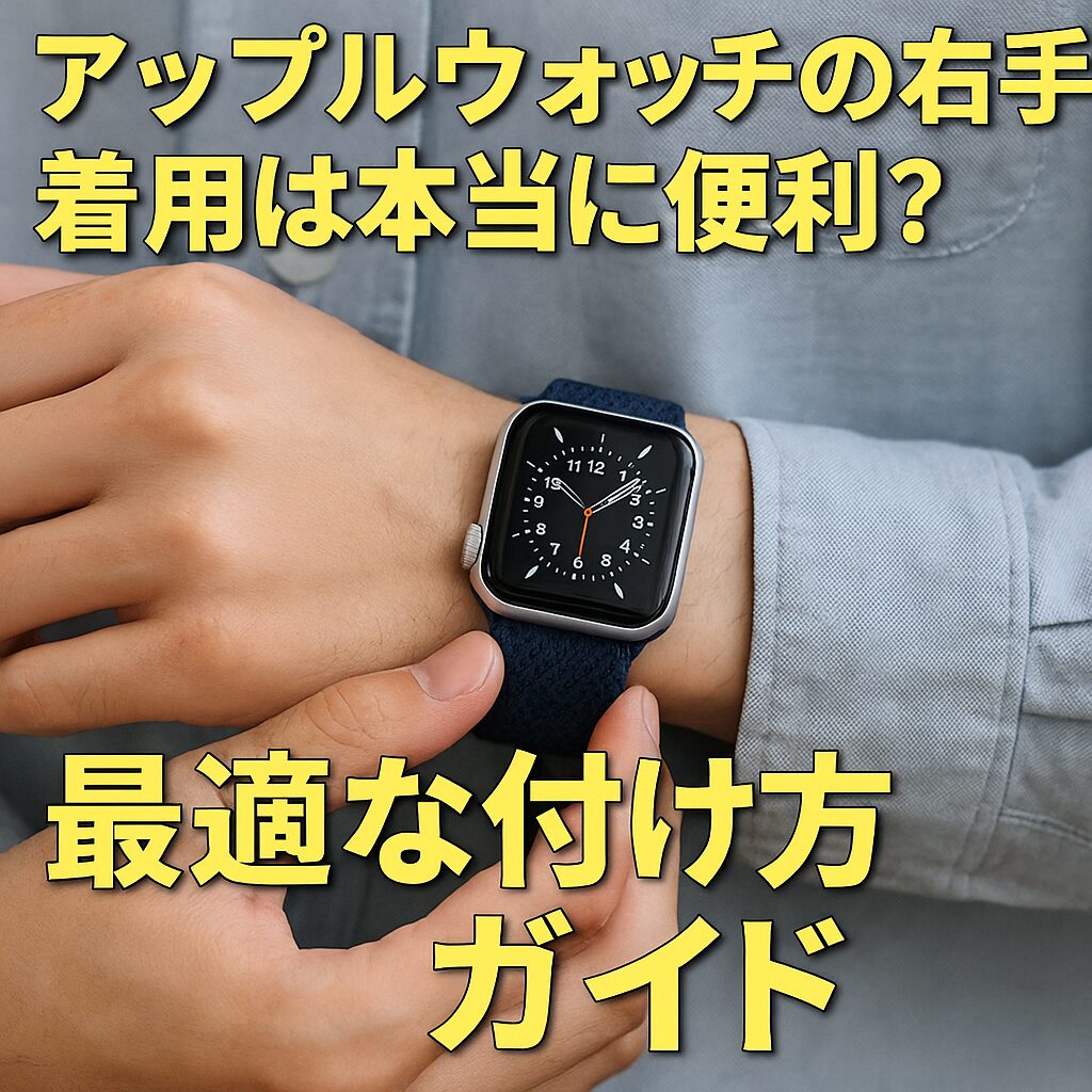 アップルウォッチの右手着用は本当に便利？最適な付け方ガイド