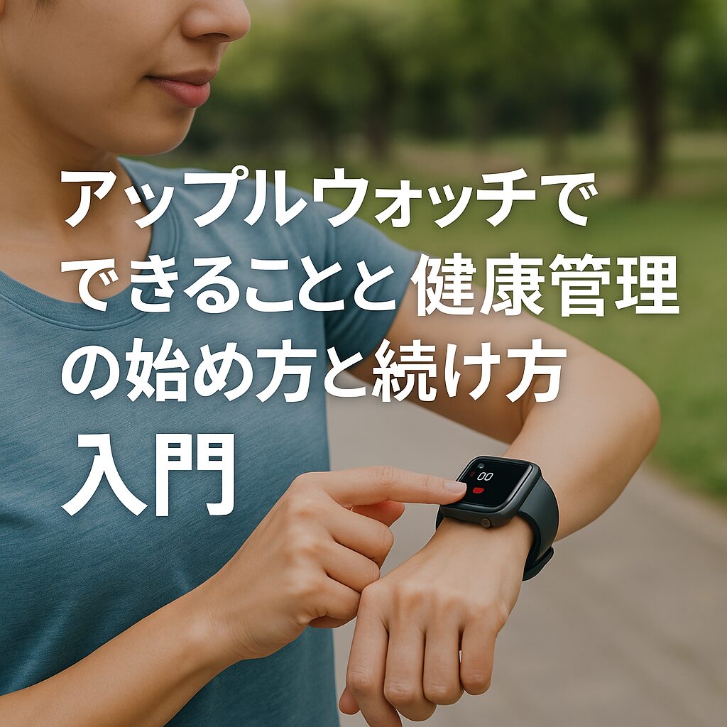 アップルウォッチでできることと健康管理の始め方と続け方入門