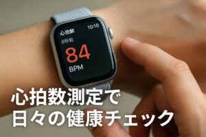 心拍数測定で日々の健康チェック