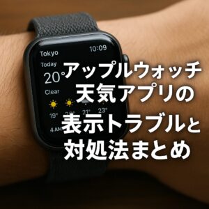 アップルウォッチの天気アプリの表示トラブルと対処法まとめ