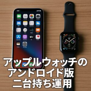 アップルウォッチのアンドロイド版二台持ち運用