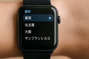 天気アプリの都市追加とデフォルト